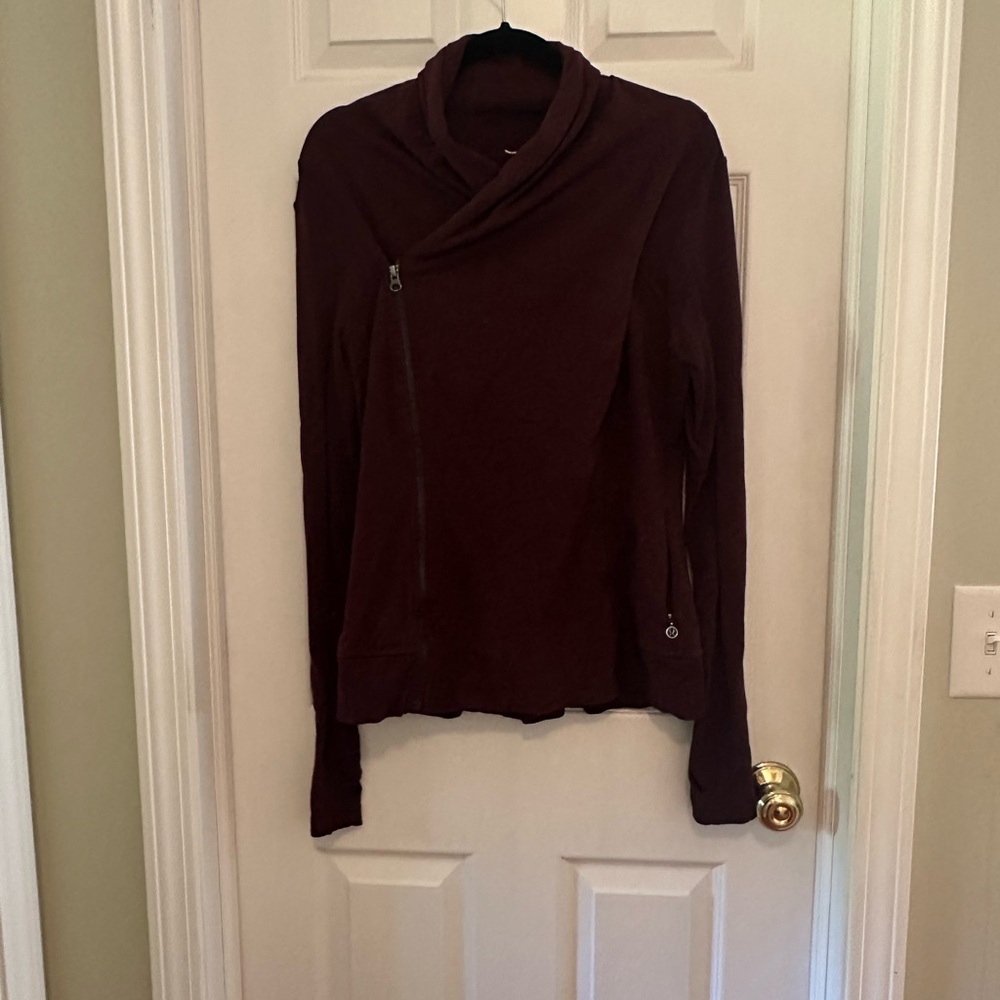 Lululemon Athletica Burgundy Cowl Neck Sweater